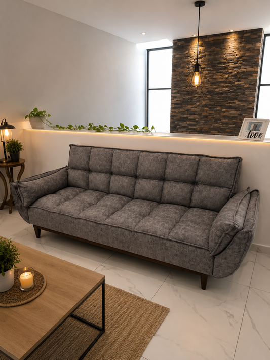 Sofacama Metrópolis | Sofá Cama Reclinable con Tela Premium Antilíquidos