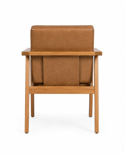 Sillón Ajusco | Elegante para Comedor o Sala en Madera Natural