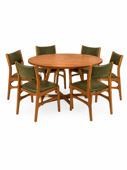 Comedor Tapalpa 6 Personas | Comedor Redondo de Rosa Morada