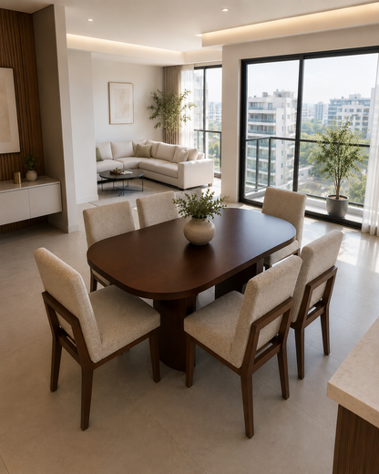 Comedor Treviso | Comedor de Madera para 6 Personas