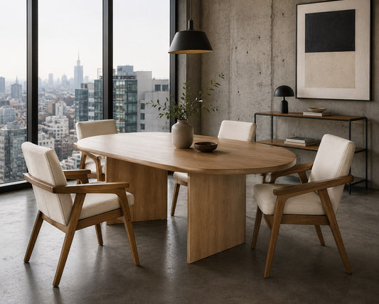 Silla Faro | Silla para Comedor de Madera Natural
