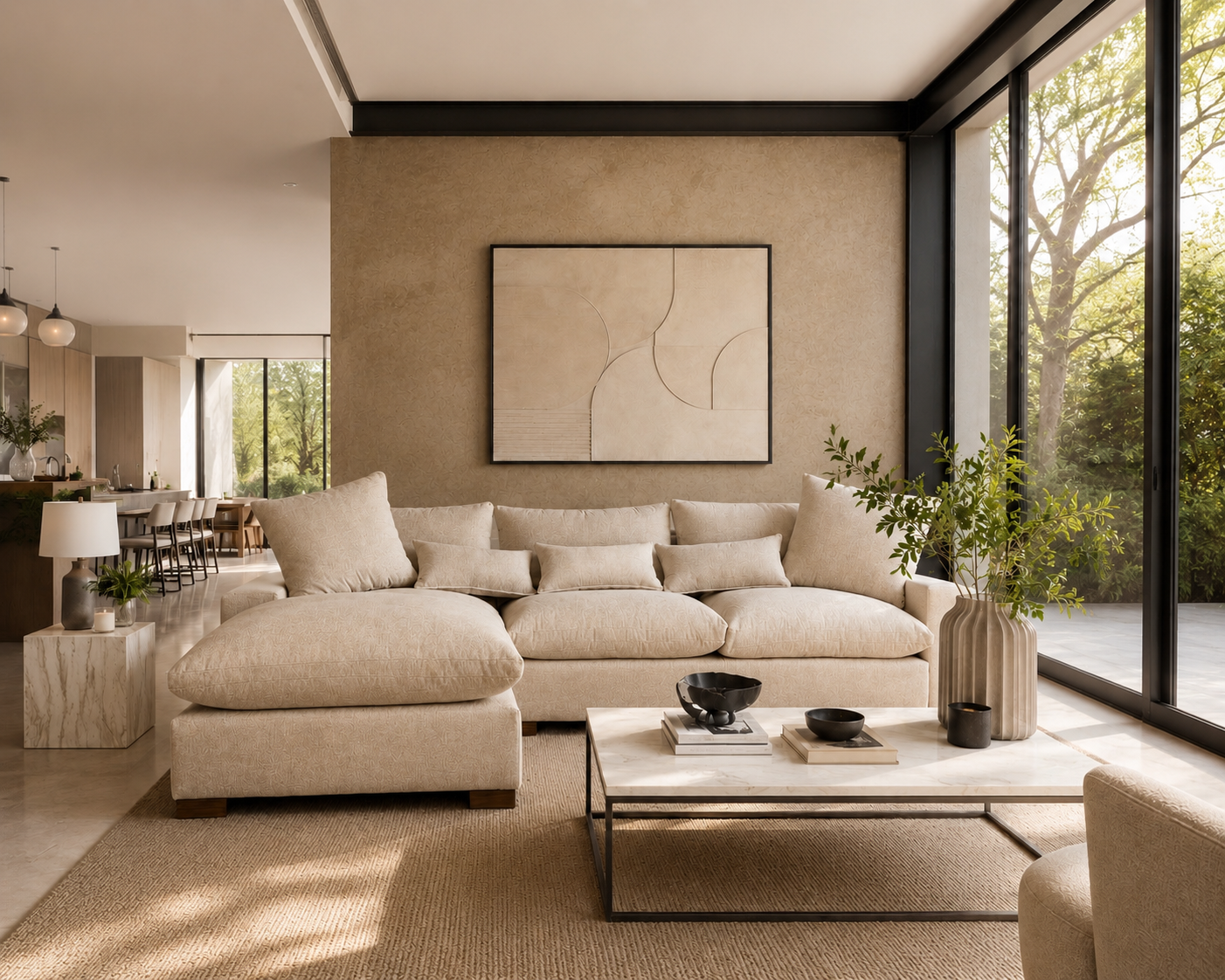 Sala Nube en L | Sala Moderna Súper Cómoda y Esponjosa