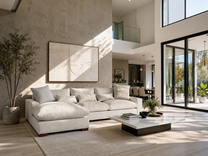 Sala Nube en L | Sala Moderna Súper Cómoda y Esponjosa