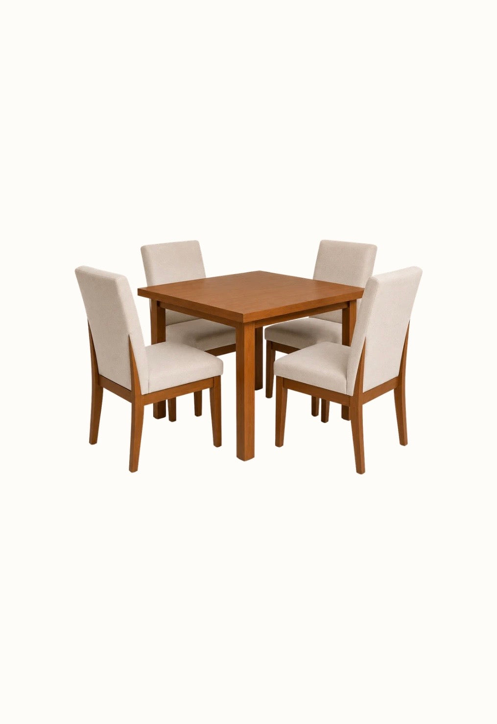 Comedor Oslo de Madera | Diseño Escandinavo para 4 Personas