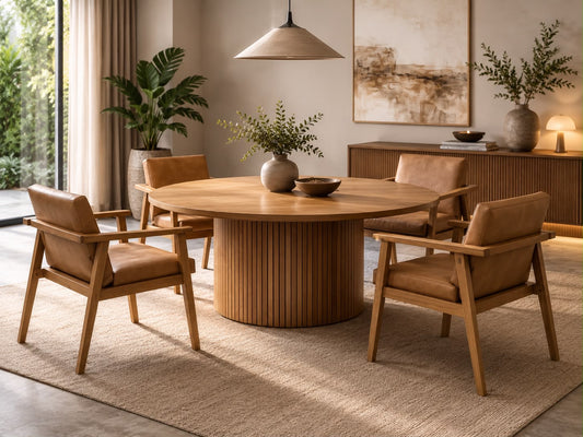 Sillón Ajusco | Elegante para Comedor o Sala en Madera Natural