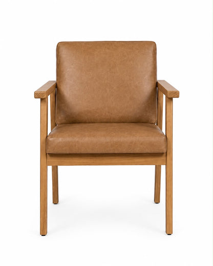 Sillón Ajusco | Elegante para Comedor o Sala en Madera Natural